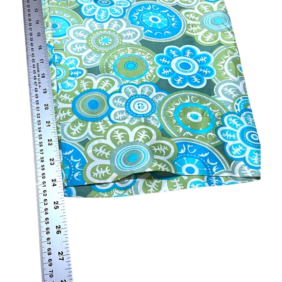 VICTORIA’S SECRET 100% Silk Blue Green Floral Print Cropped PJ / Lounge Pants L - Picture 7 of 12